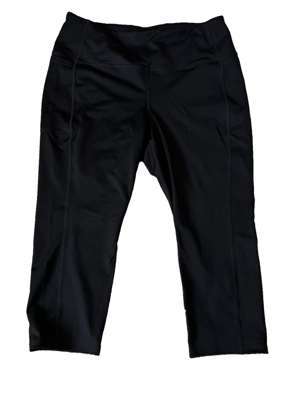 Torrid TRU Capri Side Pocket Active Leggings Black Women’s Size 1 (14/16)